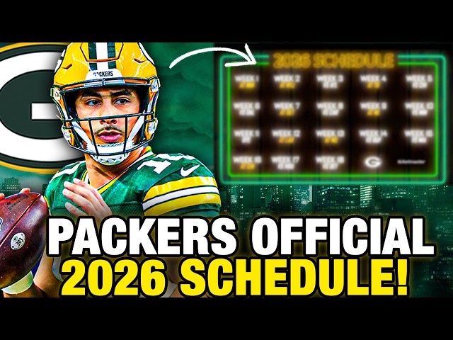 Packers Official 2026 Schedule Released!