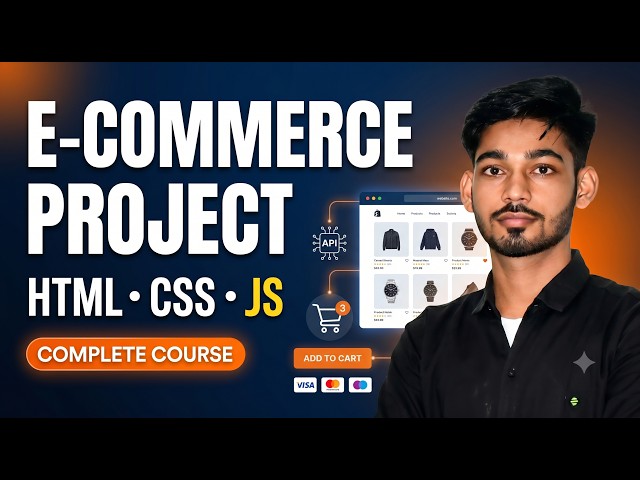 🔥 JavaScript E-Commerce Website Project Full Course | Build Amazon/Myntra Clone with HTML CSS JS
