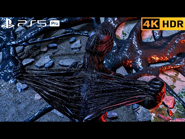 (PS5 PRO) Spider-Man vs Venom Symbiote Invasion | 4K HDR