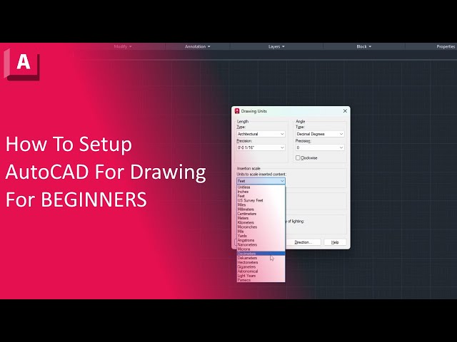 Settings In AutoCAD You NEED To Set Before You Draw!