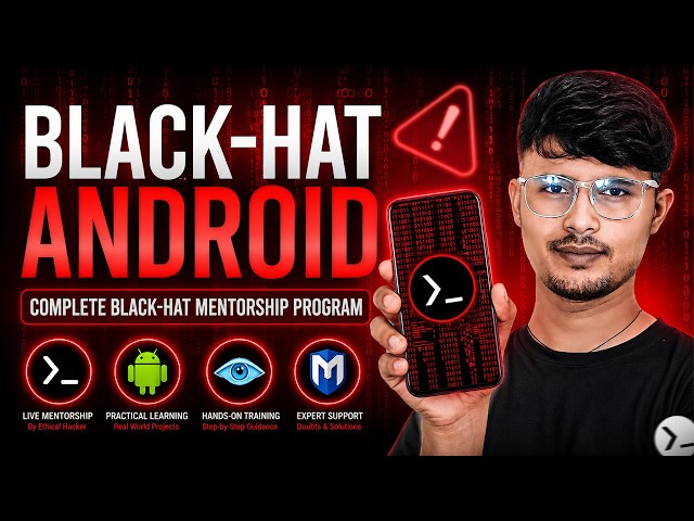 Black Hat Hacking Mentorship Program | Hack using android phone