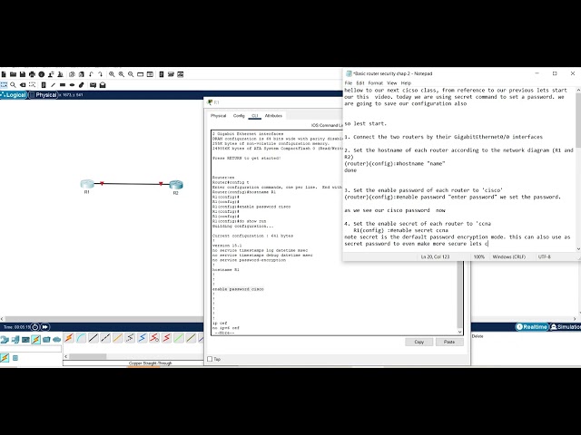 Cisco lab 2  Basic router configuration