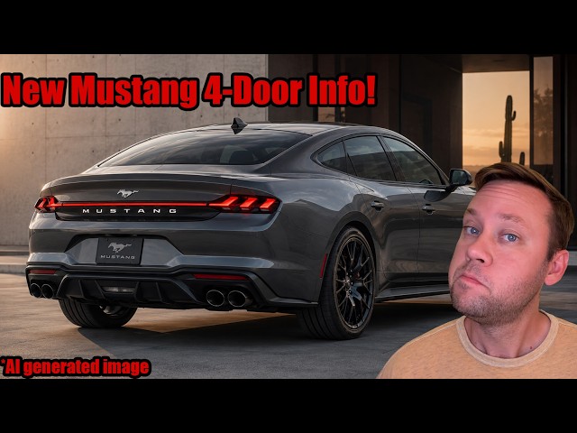The 2028 Mustang 4-Door Will Start Under $40k + Get Hybrid V8!