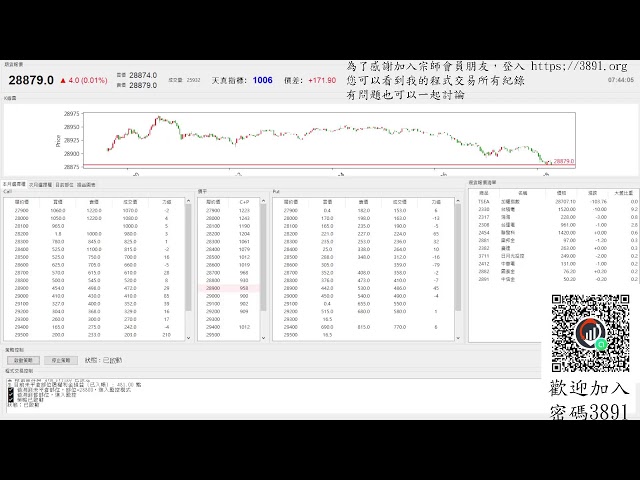 【天真選擇權】 2025-1230-程式交易-python-api-盤中實況-