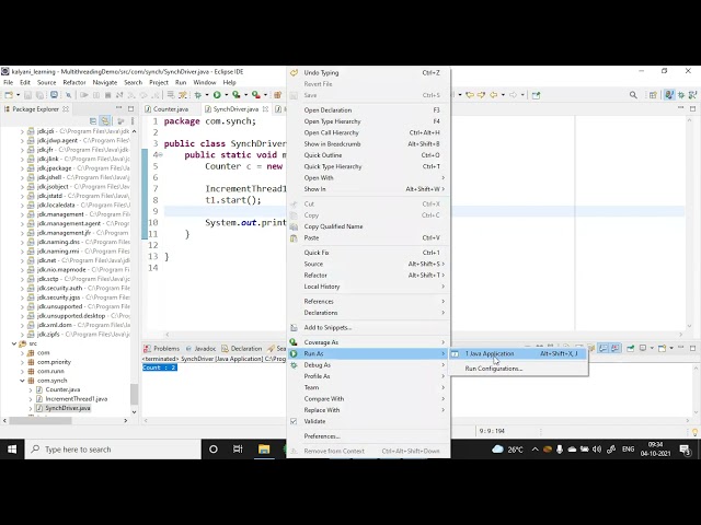 Multithreading Synchronized keyword in java
