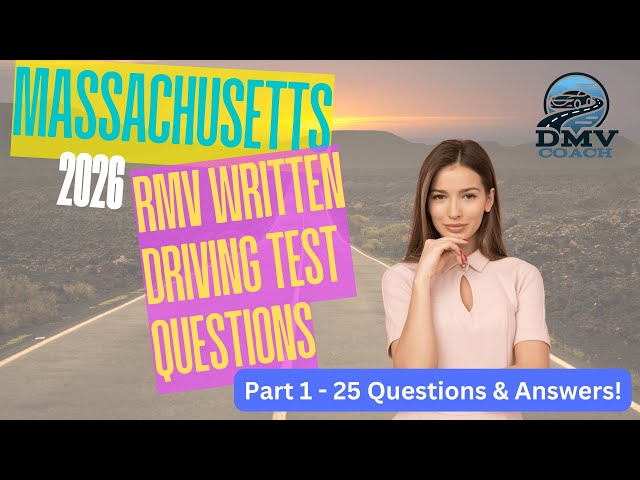 2026 Massachusetts RMV Written Driving Permit Test Study Guide - Part 1