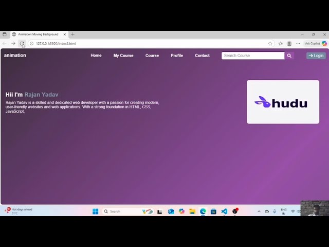 How to create a Animation moving background website using HTML or CSS 😱😀