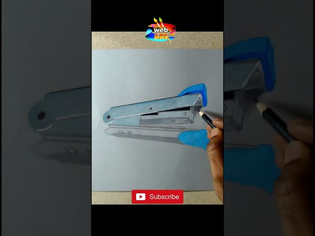 Stapler Machine easy art,
