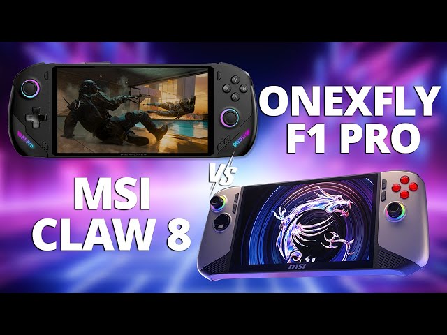 OneXFly F1  Pro vs MSI Claw 8 : Which One Is Better?