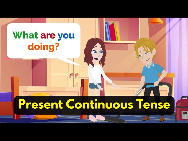 Present Continuous Tense English Speaking 4 | Learn English Through Conversation (For Beginners)