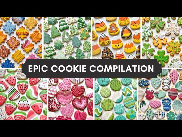 Epic Satisfying Cookie Decorating Compilation ~ Ever Single Shape Series Set I've Made 🤩