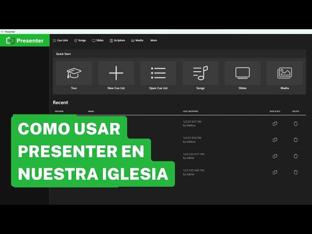 Como usar Presenter en nuestra Iglesia