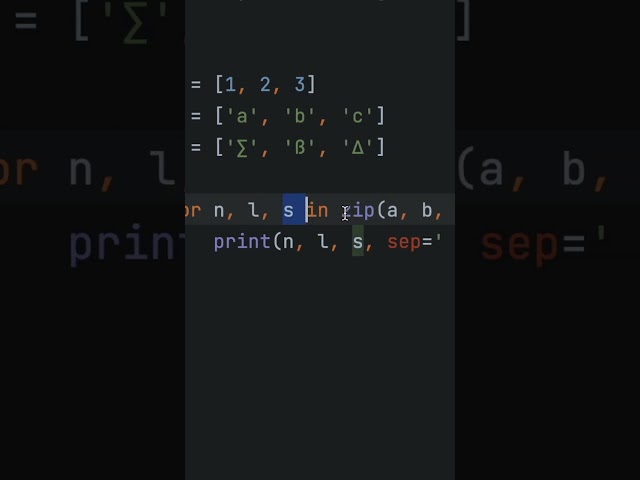 CLEANER Looping In Python With Zip()