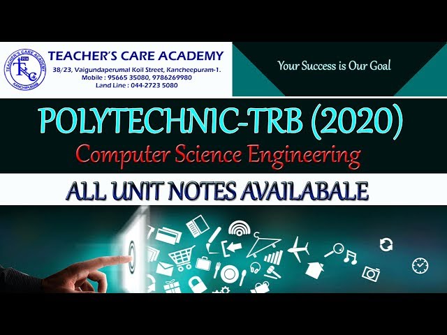 Polytechnic-TRB (2020) : Computer Science Engineering (CSE) Martial Available Now !!!