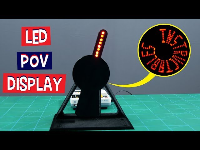 Persistence of Vision Explained by Making an LED POV Display Using Arduino | DIY Projects