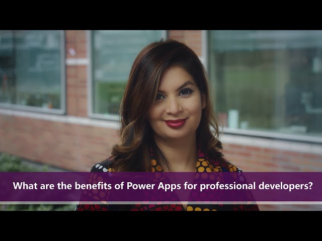 What are the benefits of Power Apps for professional developers? | One Dev Question: Dona Sarkar