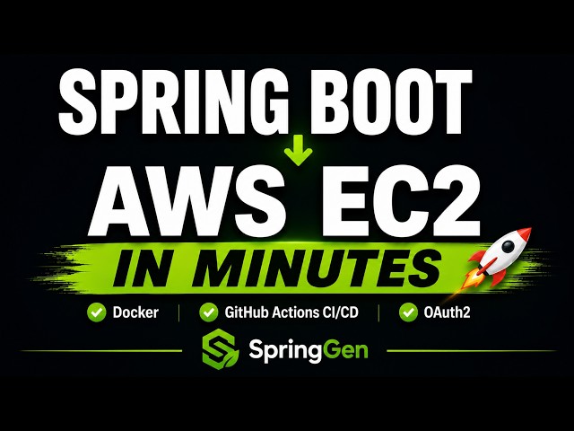 Spring Boot + Docker + GitHub Actions + AWS EC2 Deploy in Minutes | SpringGen