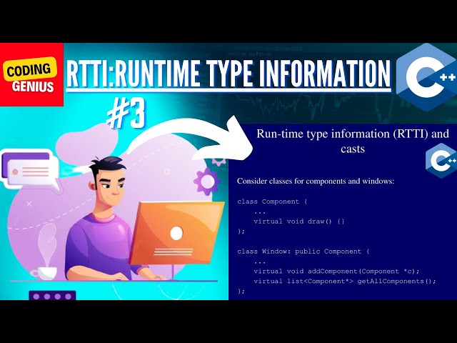 RTTI(Runtime Type Information) in c++ programming (part 3) | hindi | coding genius
