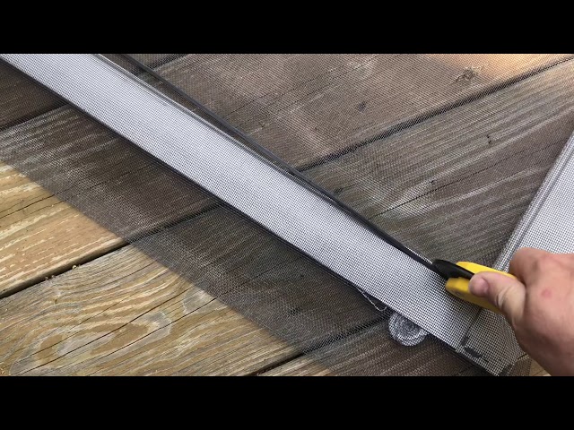 Screen door repair - screen replacement how-to