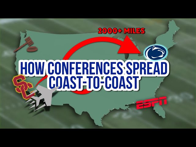 How Conferences Spread Coast-to-Coast: The Full Conference Realignment Story