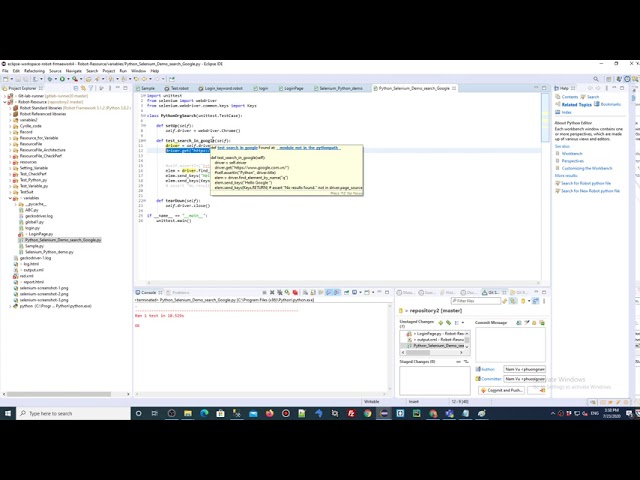 Python with selenium ( Search Google )