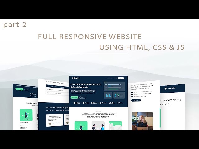 How To Make A Website Using HTML , CSS & JS | Full Responsive Website Design | Part-2