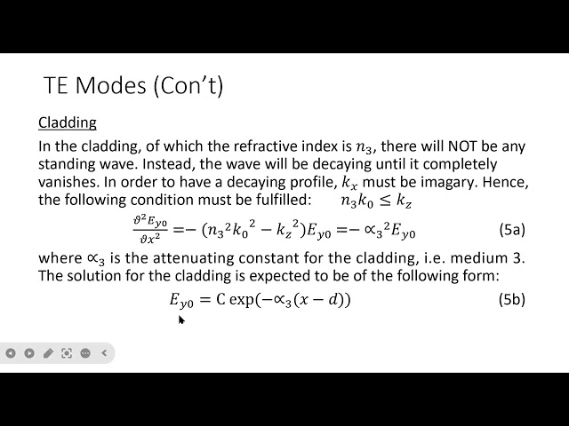 Asymmetric Dielectric Slab Waveguide - Part 2 (Derivation of b-V equation using Maxwell Equations)