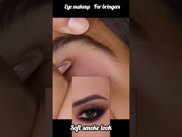 smoke eye makeup for bringers #makeup #eyemakeup #salon #beauty #ytshorts #viral #touch&glow