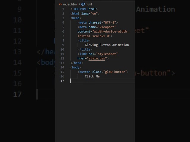 How to Create a Glowing Button Animation with HTML and CSS
