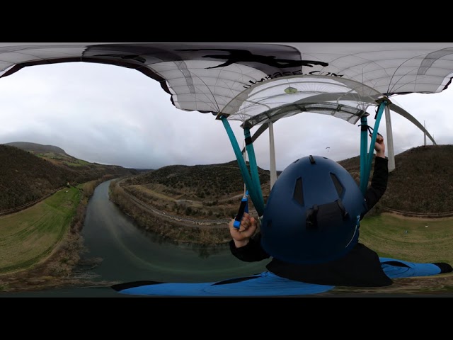 First slider up BASE jump off of Millau (The tallest Bridge in Europe)