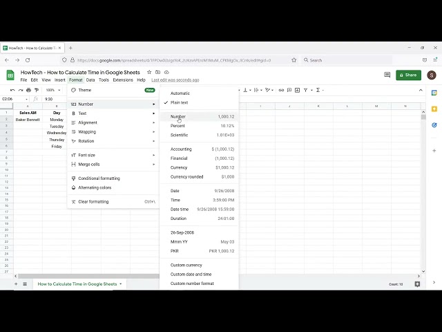 Calculate Time in Google Sheets and Compute Time Differences with Built-In Time Functions