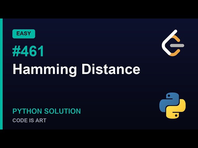 Hamming Distance - LeetCode 461 | Python Solution Explained (Easy)
