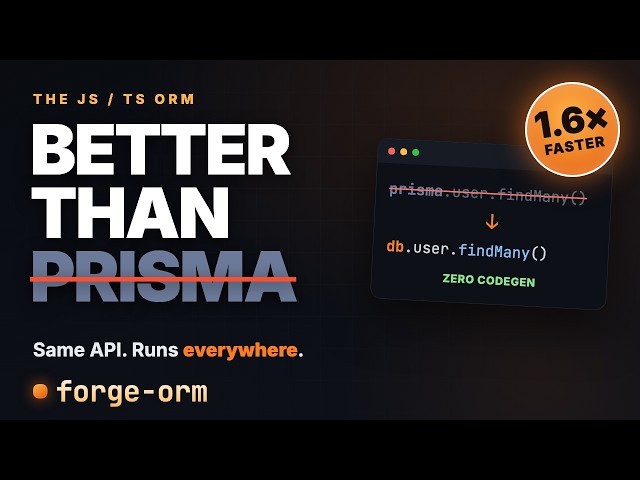 This ORM is Better Than Prisma (Same API, Runs Everywhere)