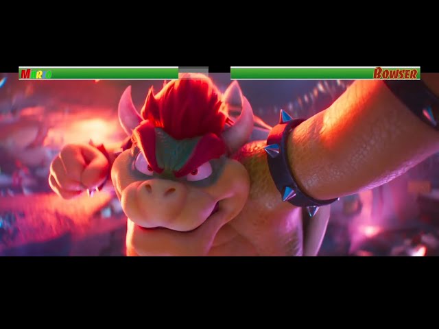 Mario and Luigi and Friends vs Bowser...with healthbars
