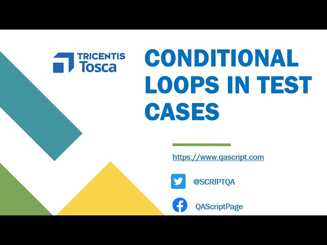 Tosca Tutorial | Lesson 33 - Use Do & While Loops | Building Test Cases | Control Flows |