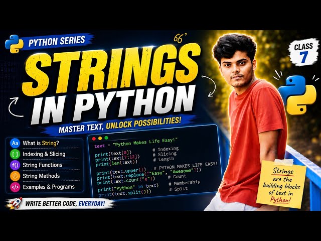 Python Strings | Python for Beginners | Hindi