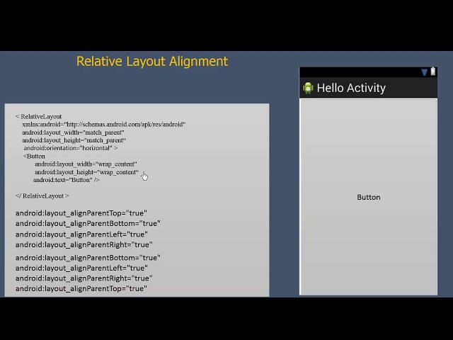 Android #51 Relative layout