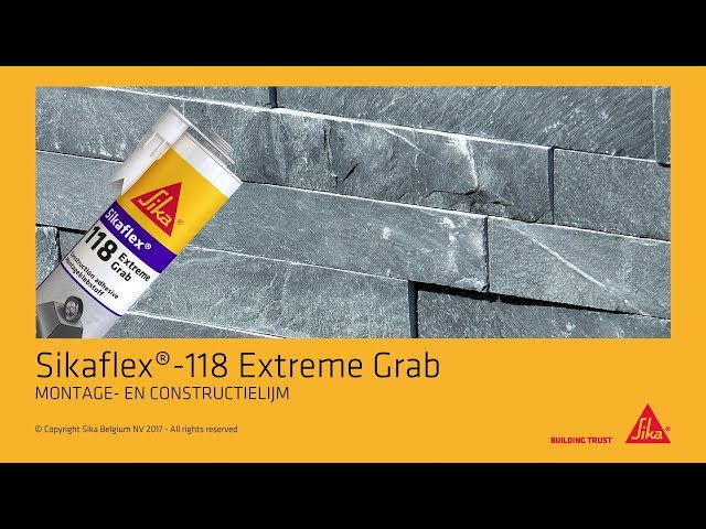 Sikaflex®-118 Extreme Grab - Montage- en constructielijm met extreme aanvangshechting