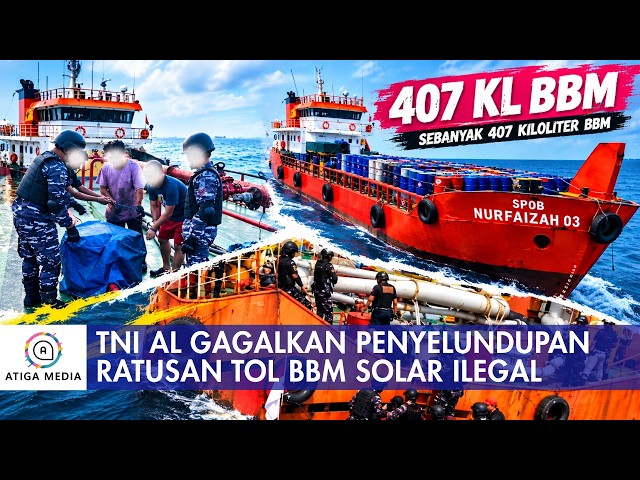 Indonesian Navy Foils 407-Ton Illegal Diesel Smuggling in Semarang