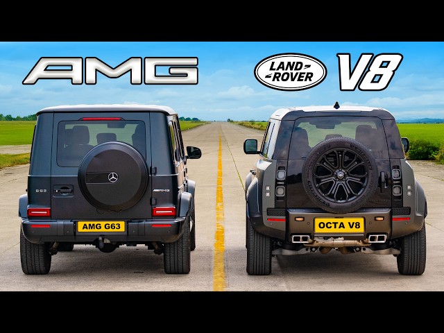 AMG G63 vs. Defender Octa V8: CARRERAS DE ARRANQUE