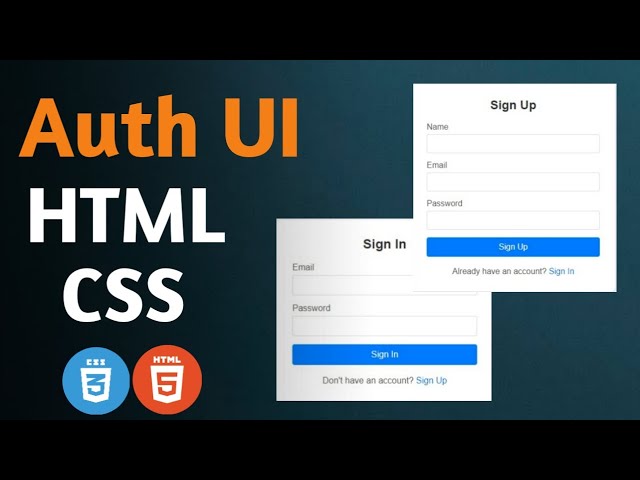 HTML CSS Project Bangla Tutorial | Sign In & Sign Up Page | HTML CSS Course for Beginners