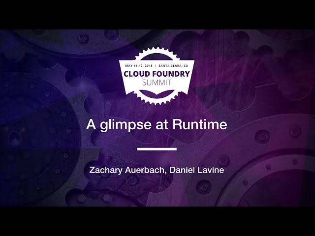 A glimpse at Runtime
