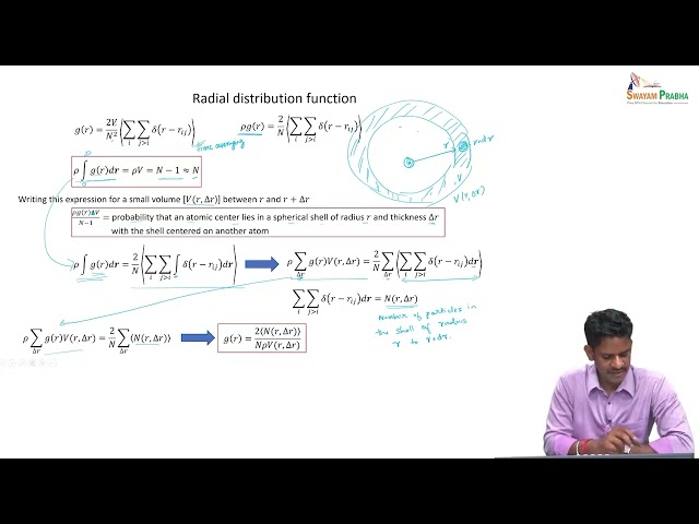 Lec 23: Calculation of Radial Distribution Function, TCF