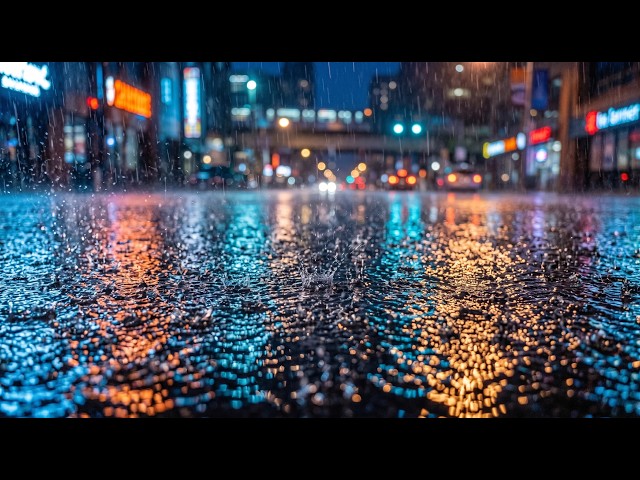 Continuous Rain Sounds for Deep Sleep & Anxiety Relief | Cozy Heavy Rainstorm