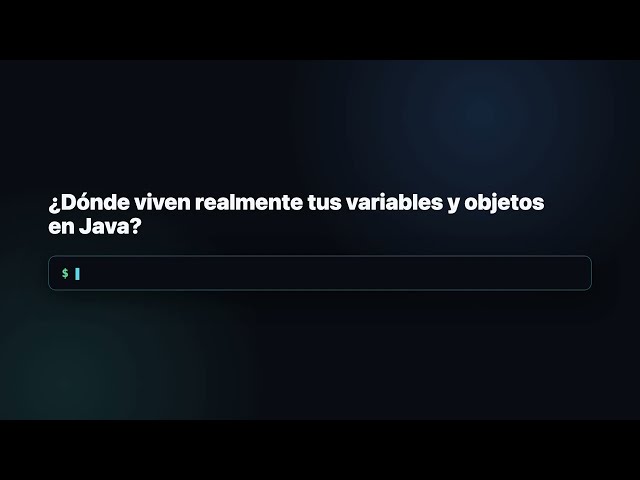 4. ¿Dónde viven las variables y objetos en Java?