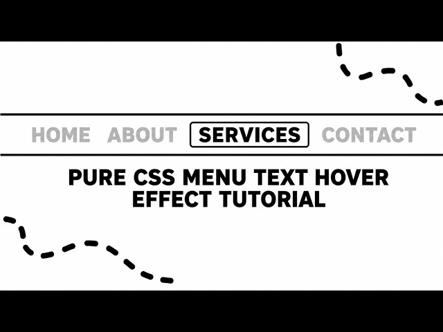 Pure CSS Menu Hover Effect | HTML & CSS Tutorial #css #html #coding #website #ui #design #animation
