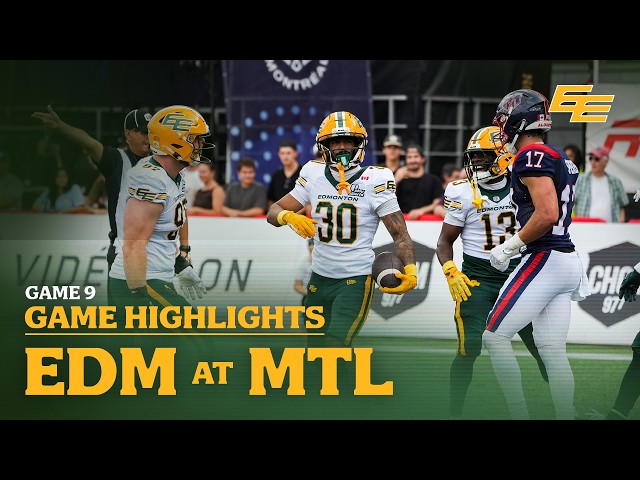 Game Highlights: Week 10 | Edmonton Elks vs Montreal Alouettes | 08.08.26