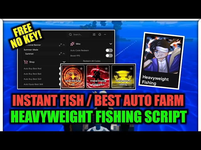 HeavyWeight Fishing Script Hack No Key | Instant Fish, Auto Fish, Auto Quest | Mobile & Pc