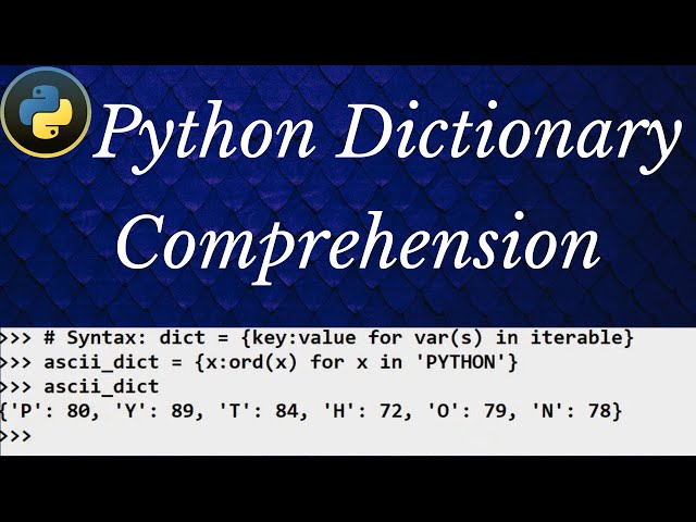 Dictionary Comprehension in Python with examples