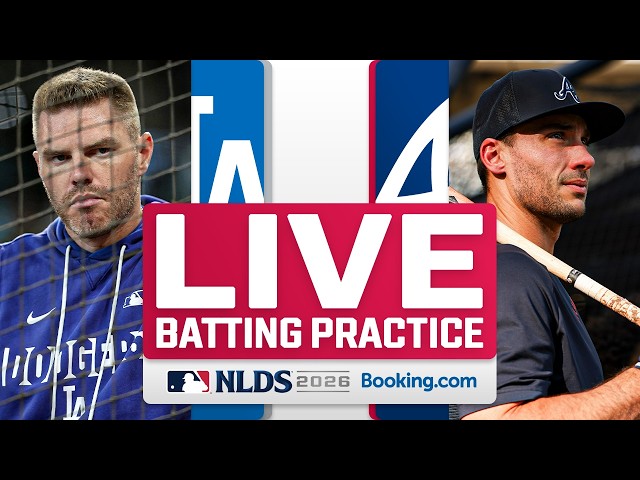 Dodgers vs. Braves NLDS Game 4 LIVE Batting Practice
